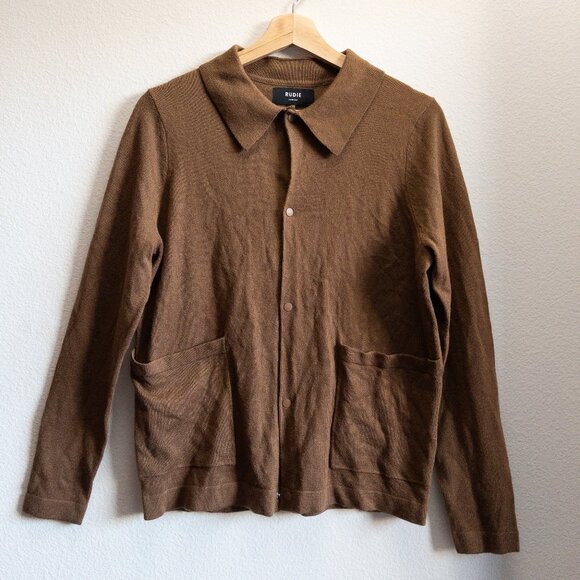 RUDIE LONDON Brown Cardigan Sweater - Picture 1 of 2